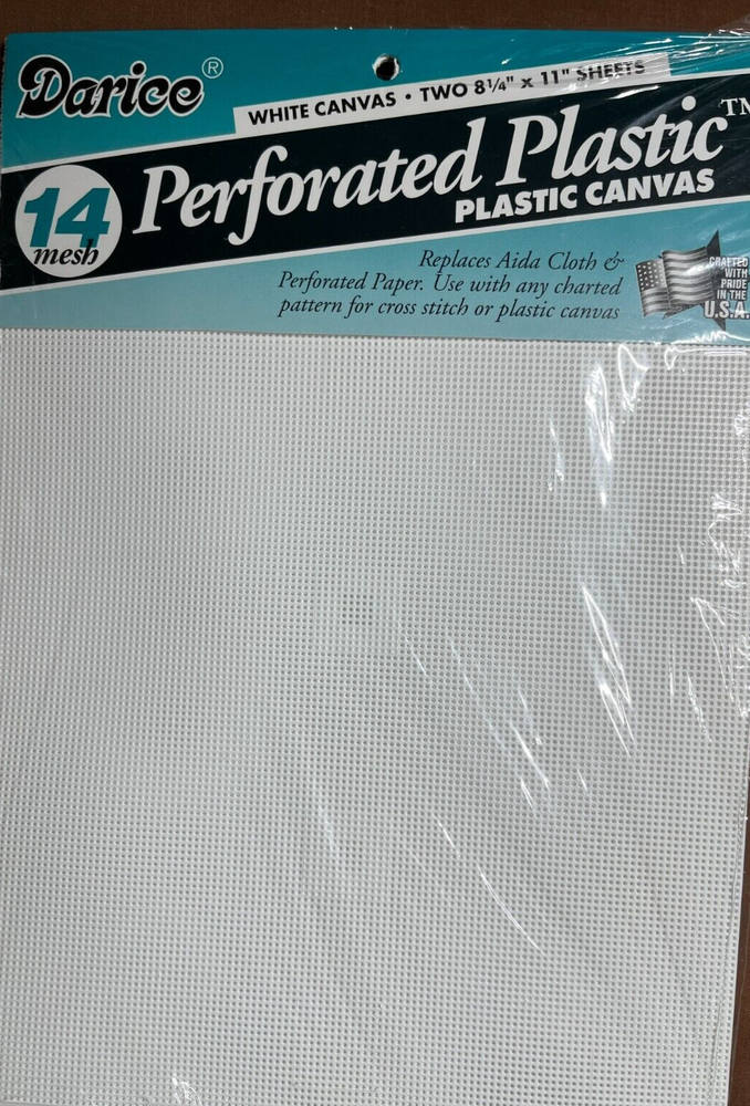 Perforated Plastic, 2 sheets, 14 count