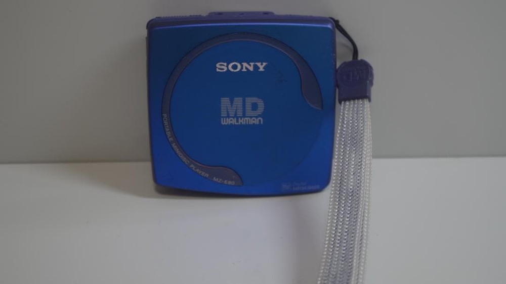 Sony MD Walkman MZ-E80 Blue Operation Confirmed