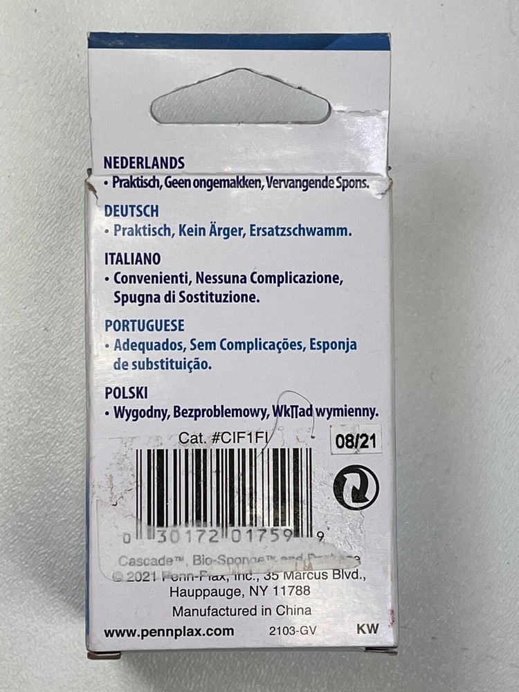 2 pieces Cascade 300 Bio-Sponge # CIF1 # REP70 Internal Filter NOS Quick Ship