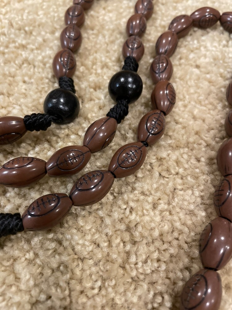 Football theme rosary beads
