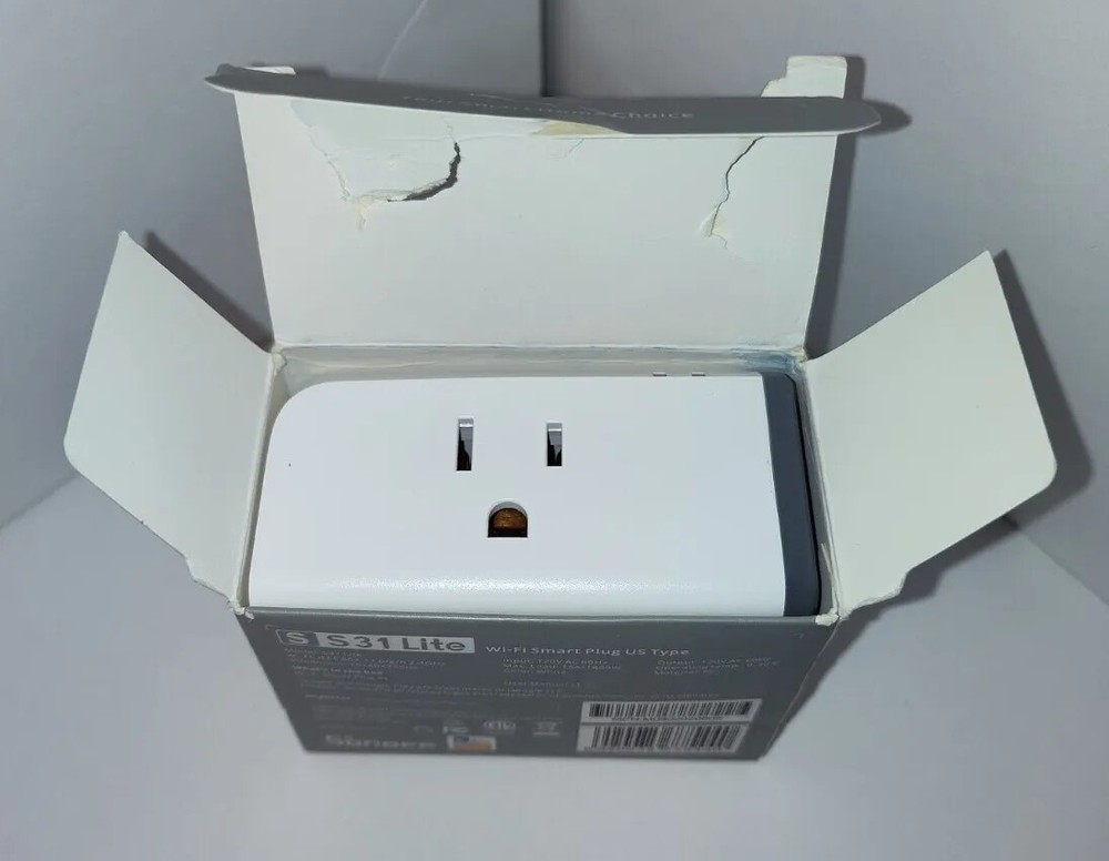 SONOFF S31 15A WiFi Smart Plug Work With Alexa &Google Smart Outlet Timer Switch