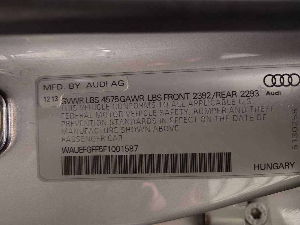 Steering Column Floor Shift Convertible Fits 15-16 AUDI A3 1492812