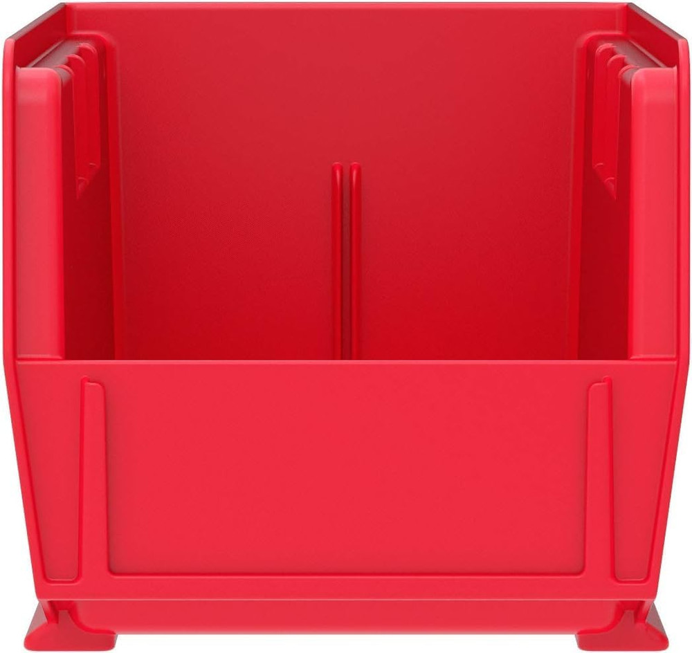 30230 Akrobins Plastic Storage Bins, Space-Saving Stackable Bins for Garage, Pan