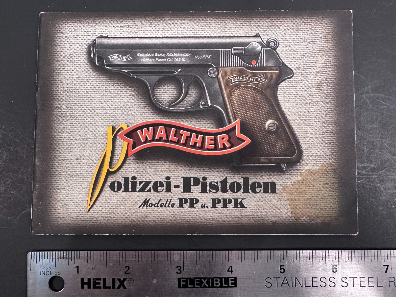 Walther PP & PPK Manual Original Dated 1939 German Language Very Fine!