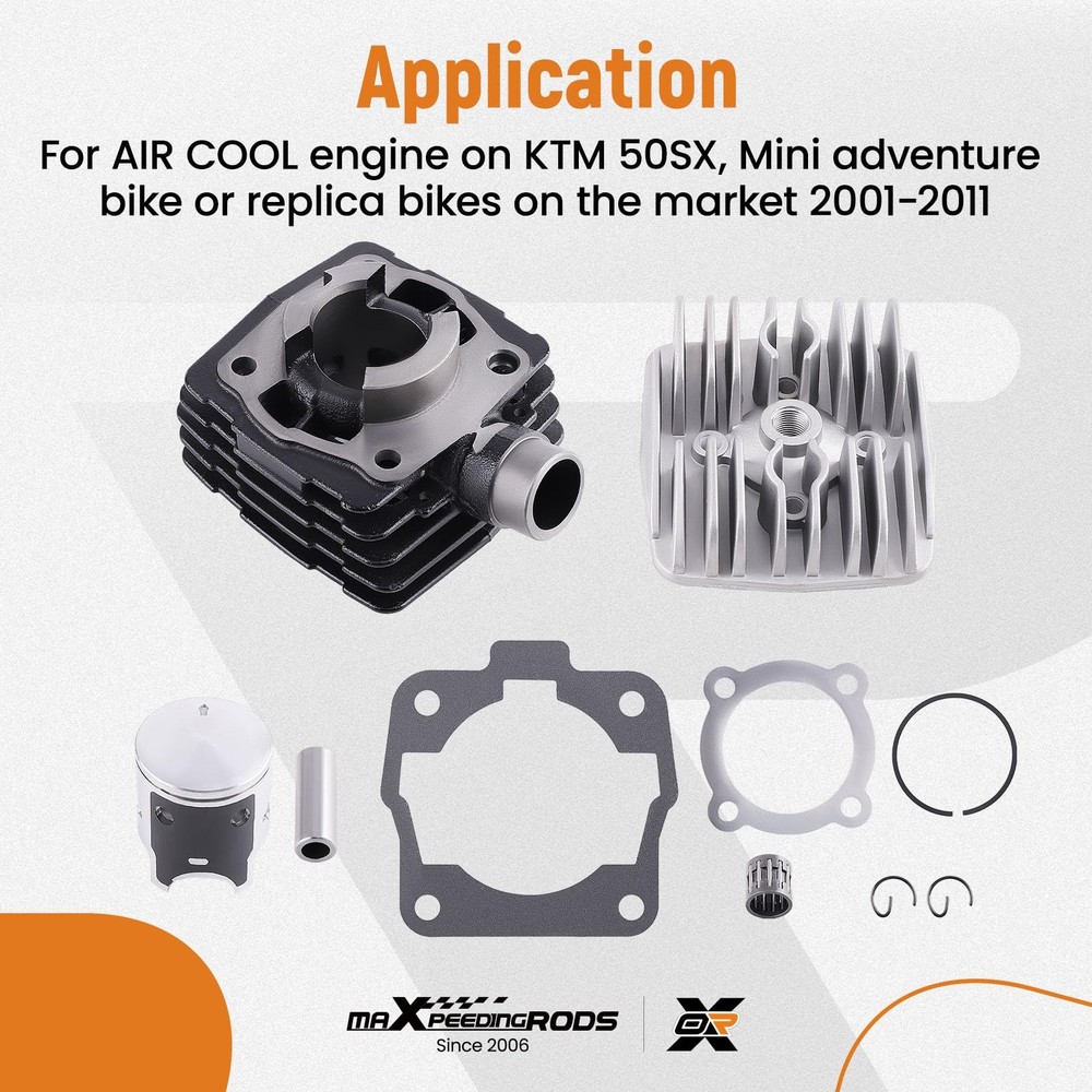 Cylinder Head Piston Kit for 50 SX Air Cool Engine