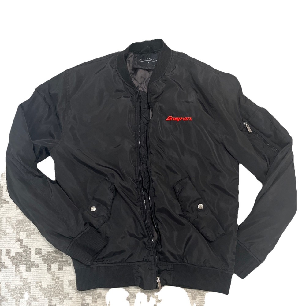 Fossa Apparel Snap-on Bomber Jacket Size Small