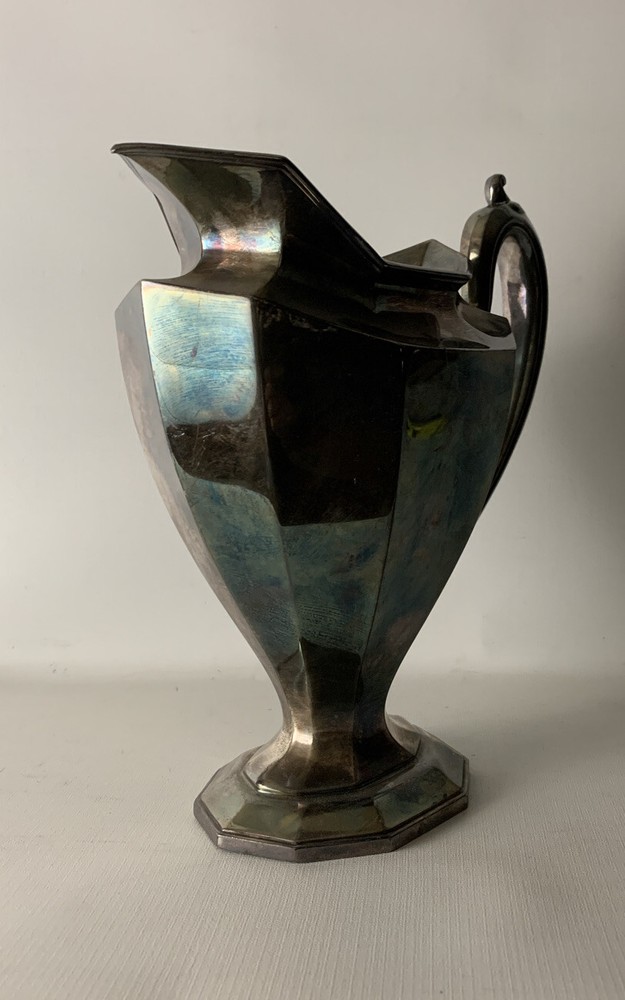 Vintage Retro Deco Modern Reed & Barton Silver Pitcher #3690 7 Half Pt