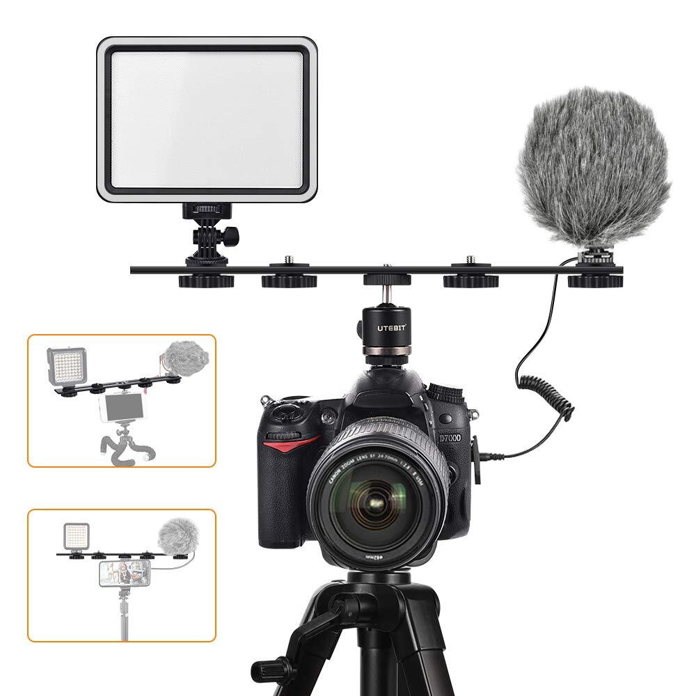 11 Inch Flash Bracket Long Dual Camera Mount Flash Bracket Extension Bar With 1/