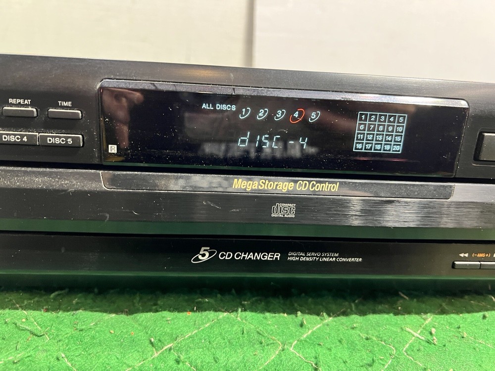 Sony CDP-C360Z 5 Disc Carousel CD Player TESTED WORKING No Remote