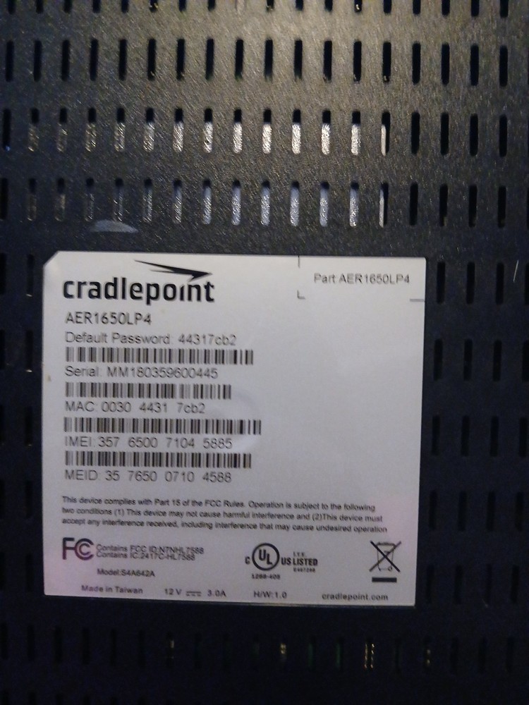 Cradlepoint Mobile Broadband Router – Tested & Working