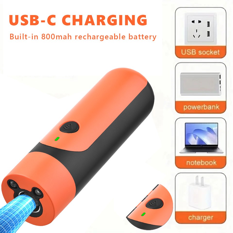 Ultrasonic Dog Repeller Anti-Barking Device Humane Pet Training Tool Flashlights