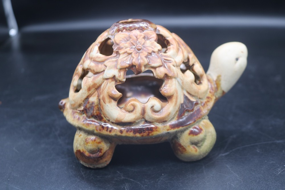 Ceramic Pottery Turtle Tealight Holder