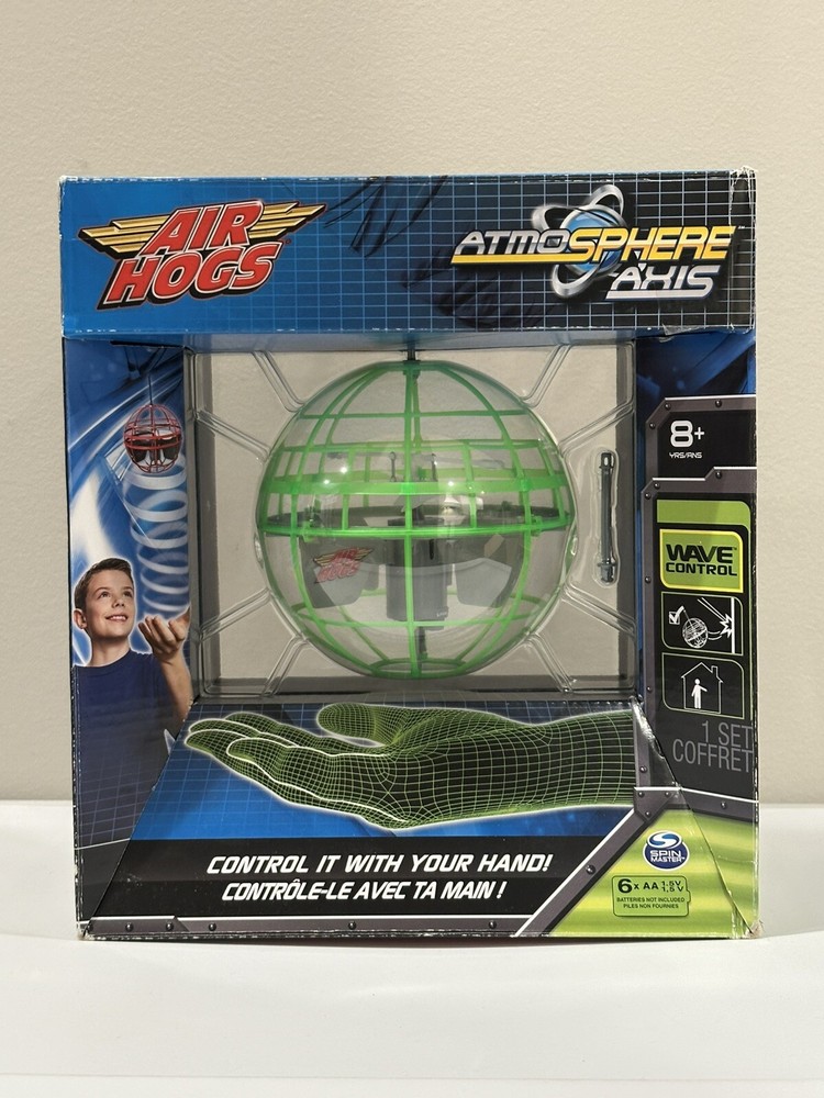 Air Hogs Atmosphere Axis Hovering Sphere Wave Control by Spin Master, Green, New
