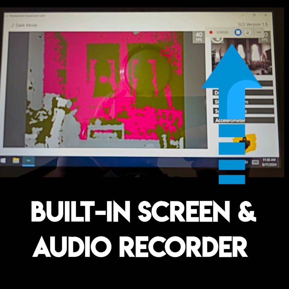3D Mapping SLS Camera w/Screen/Audio Recorder, Image Correction