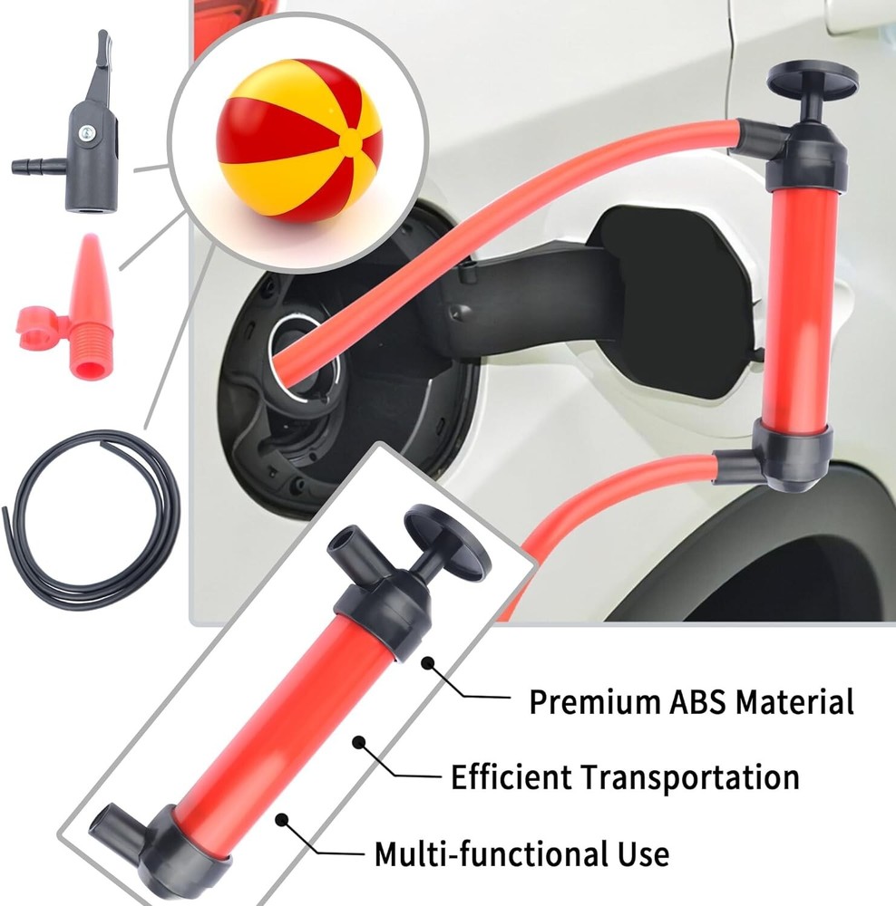 Multi-Functional 3-in-1 Siphon Pump Kit for Efficient Refueling Tasks
