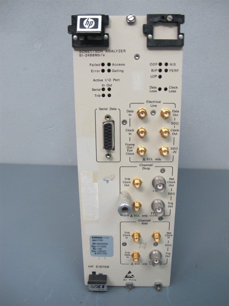 HP E1676B Sonet/SDH Transport Overhead Analyzer VXI Module E1676A/B