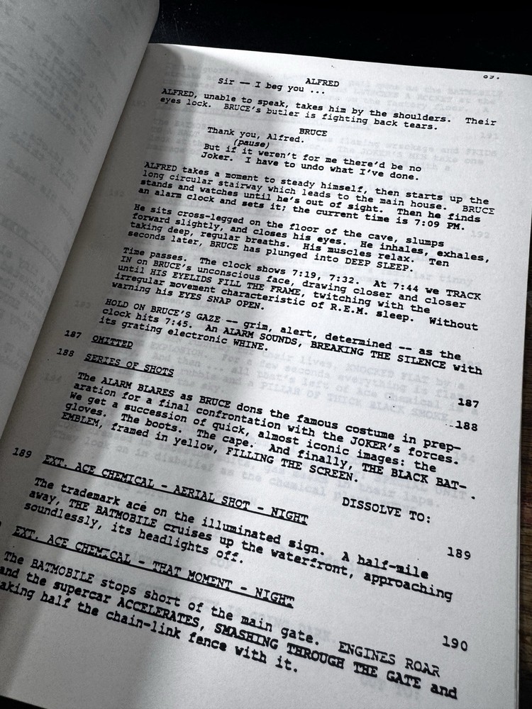 BATMAN Screenplay Script by Sam Hamm Third Draft 1988 READ DESCRIPTION