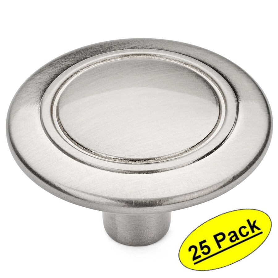 *25 Pack* Cosmas Satin Nickel Round Cabinet Knobs #6276SN