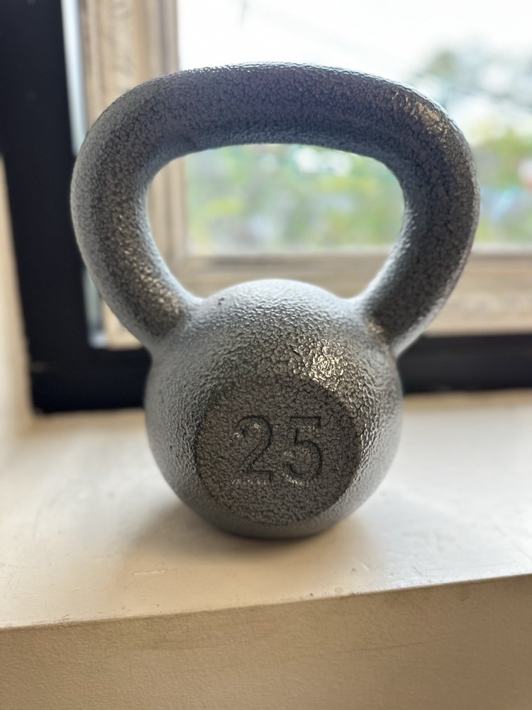 Cast Iron Kettlebell Single, 25 LBS