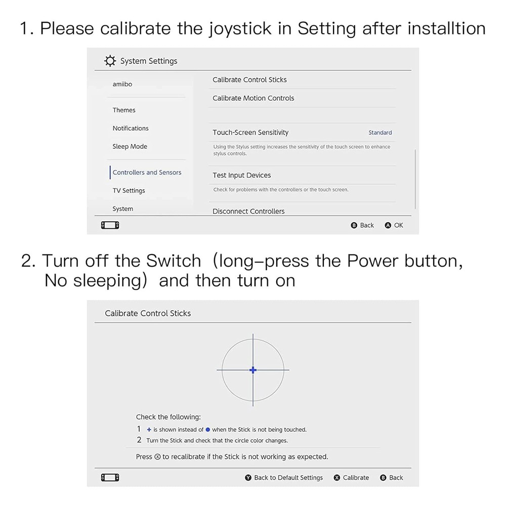 BRONAL TMR Hall Effect Joystick Compatible with Joycon [No Drifting] Replacem...