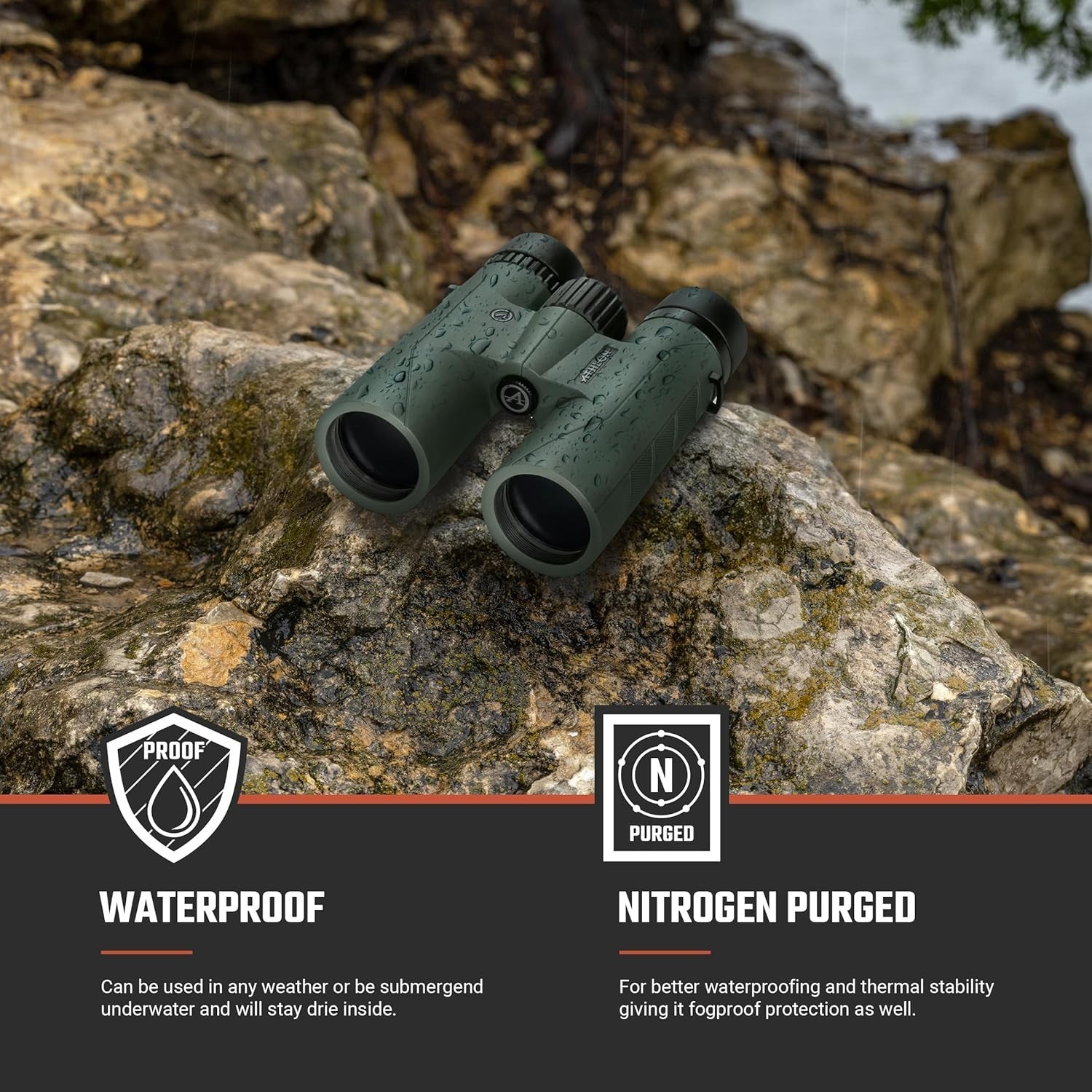 NEW Athlon Forerunner 10x42mm Hunting Binoculars With Case NIB