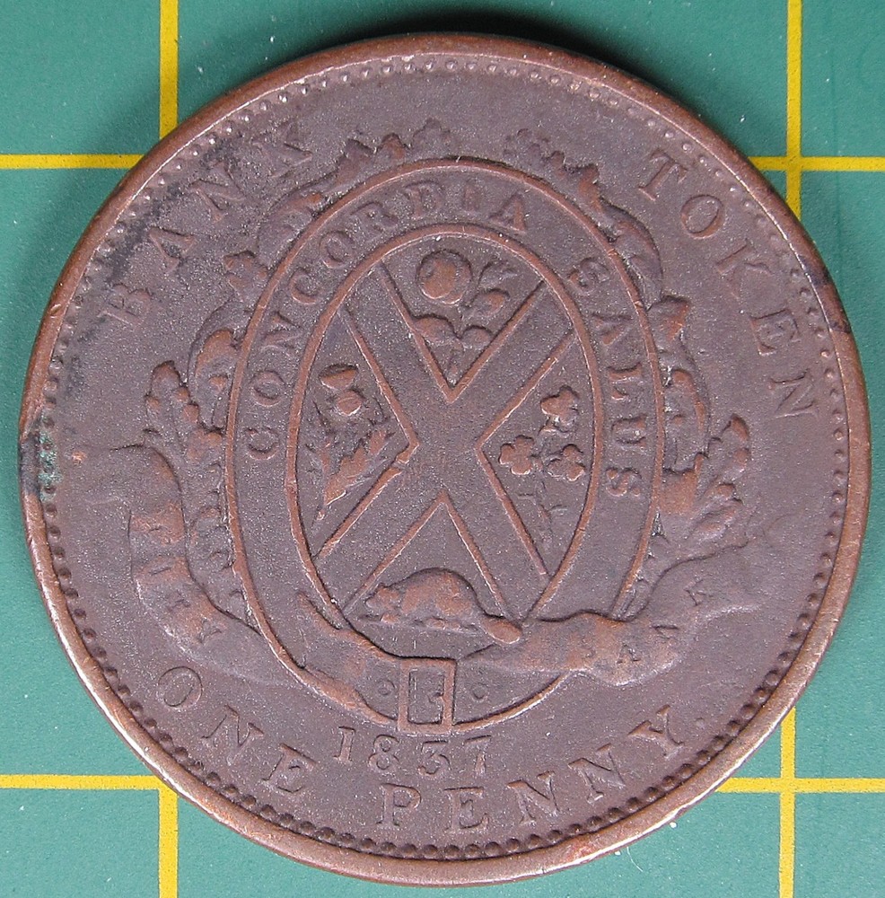 1837 Lower Canada one penny LC-9A1