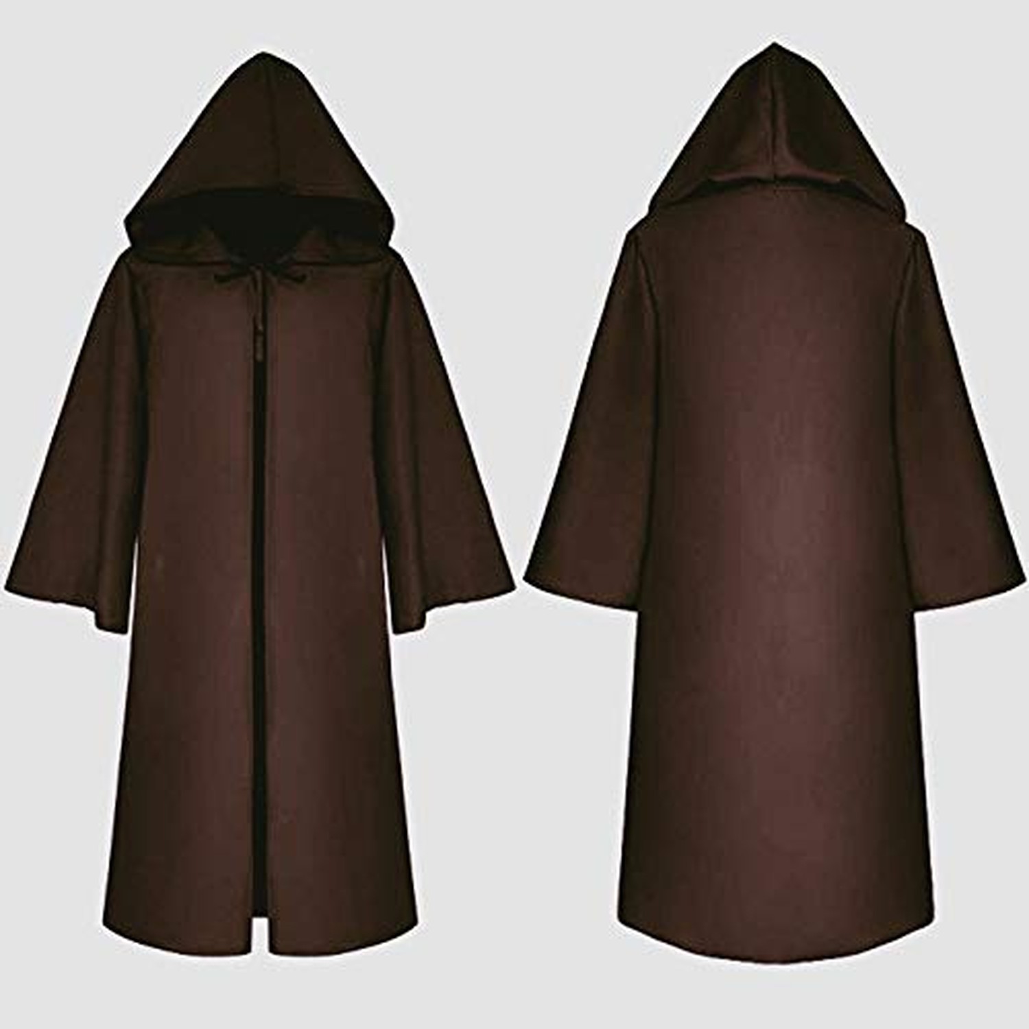 Medieval Priest Monk Robe Hooded Cloak Wizard Sorcerer Cape Medium