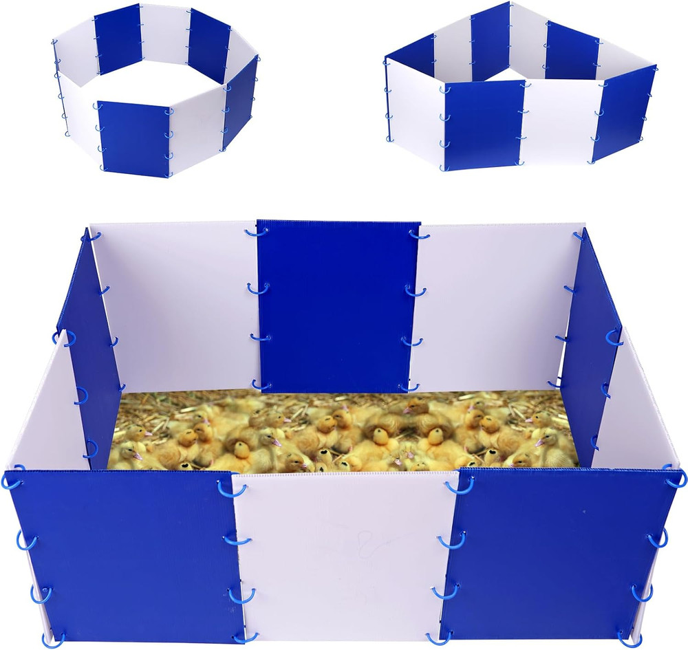 Chick Starter Kit Chicken Brooder Box for 15 Ducks Chicks Portable Coop & Chicke