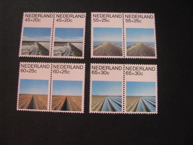 Netherlands Stamp Pair Set Scott # B569-B572 Never Hinged Unused