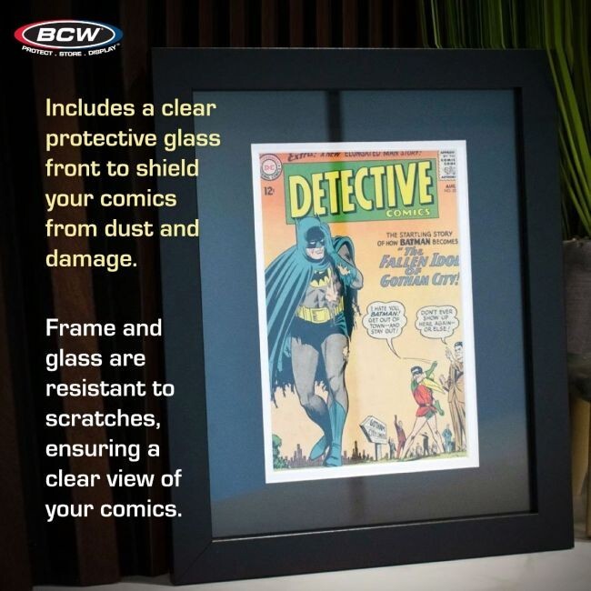 BCW Comic Book Frame Silver Age Book Display Wall Mountable with Matting