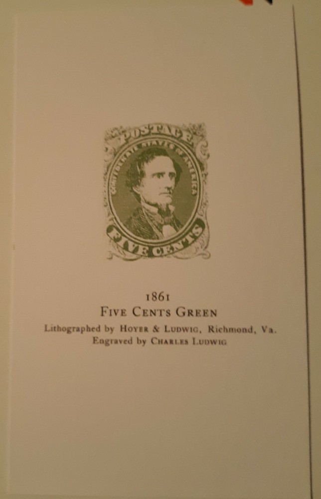 Dietz Confederate Die Proof Lithograph reproduction