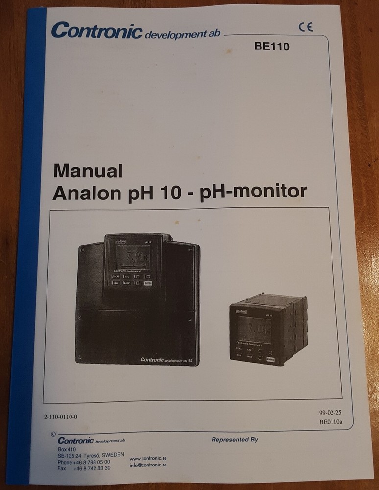 Contronic Analon pH/Orp field meter