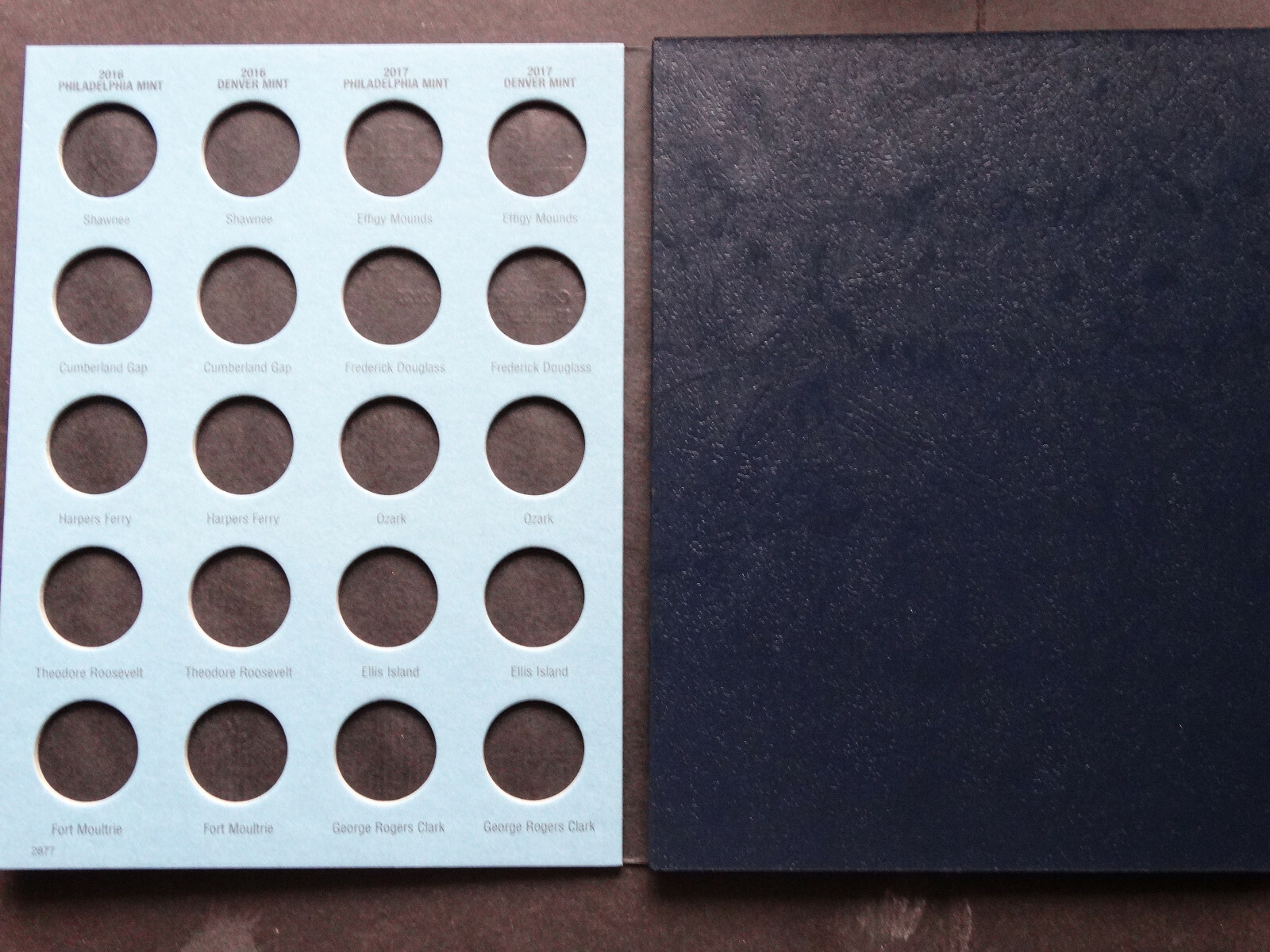 Set of 2 Whitman National Park Quarters Coin Folder 1 & 2 2010-2021 Album Book