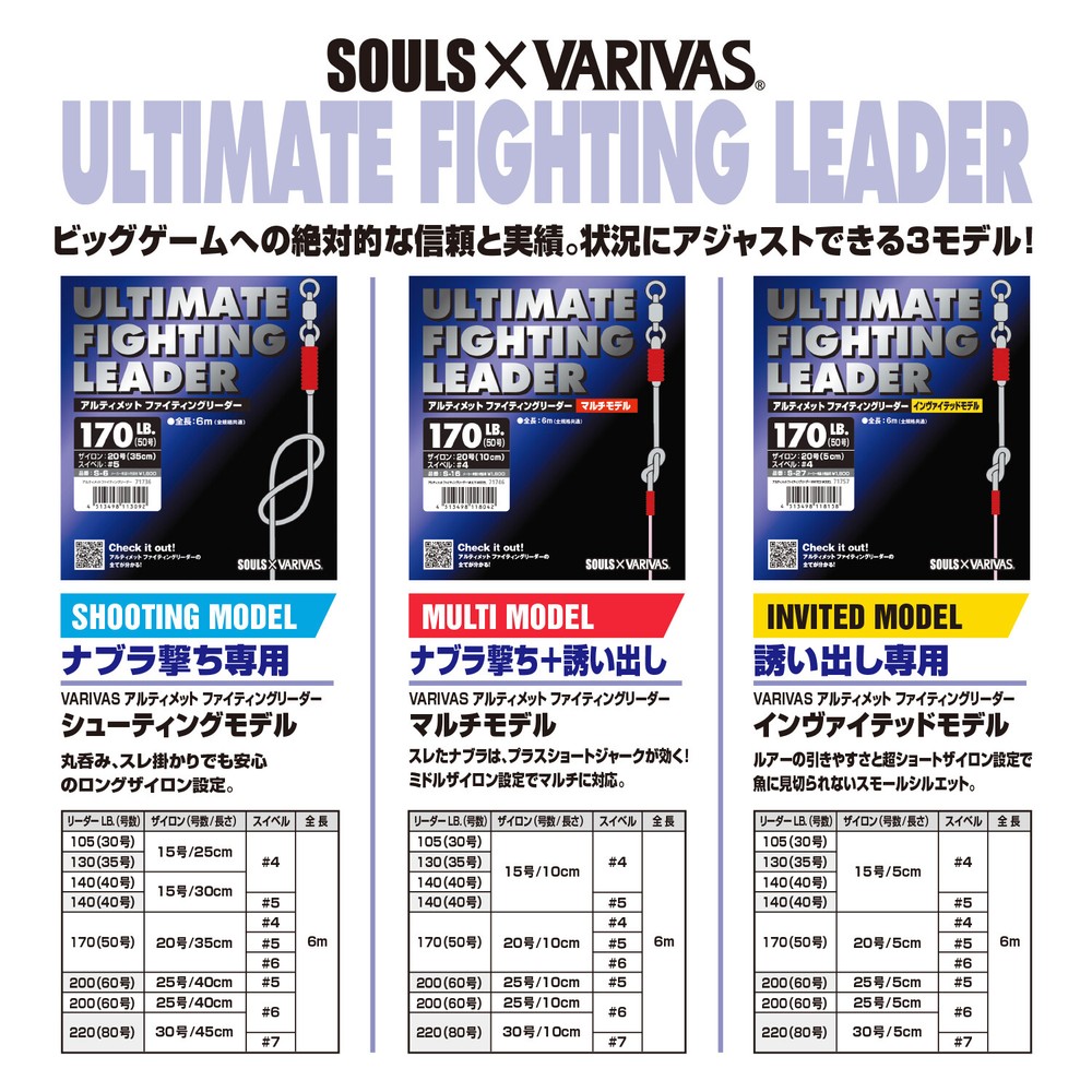 * VARIVAS x SOULS ULTIMATE FIGHTING LEADER Multi Model 6m variations