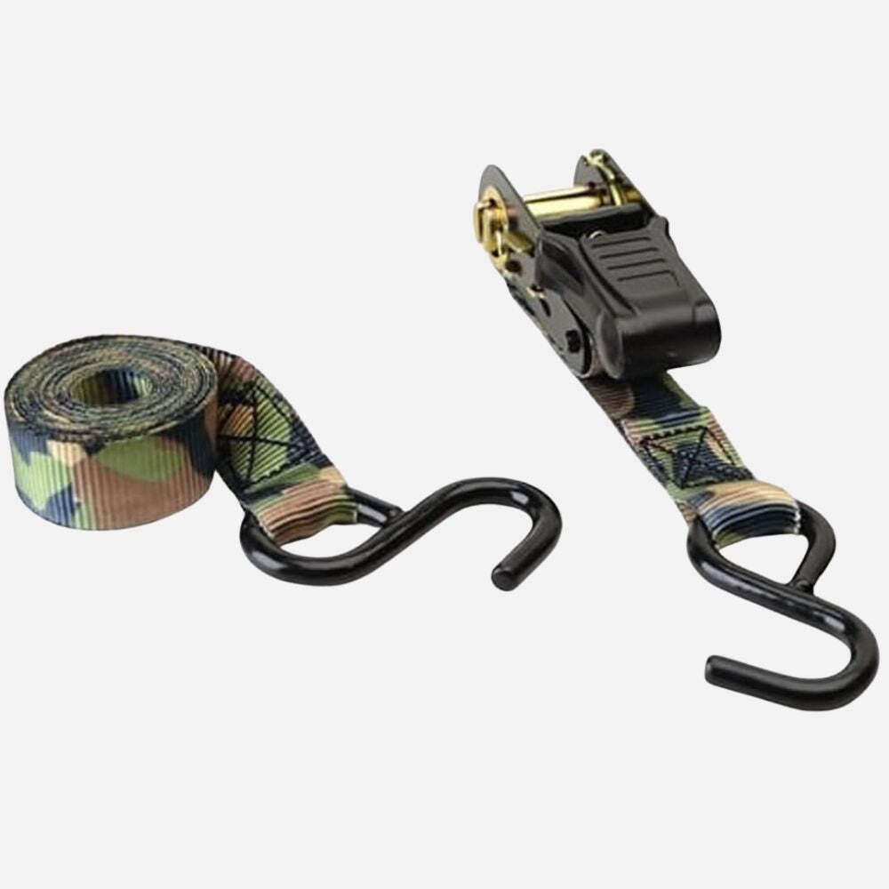 HME Camo Ratchet Tie Down Straps 8ft - 2 Pack