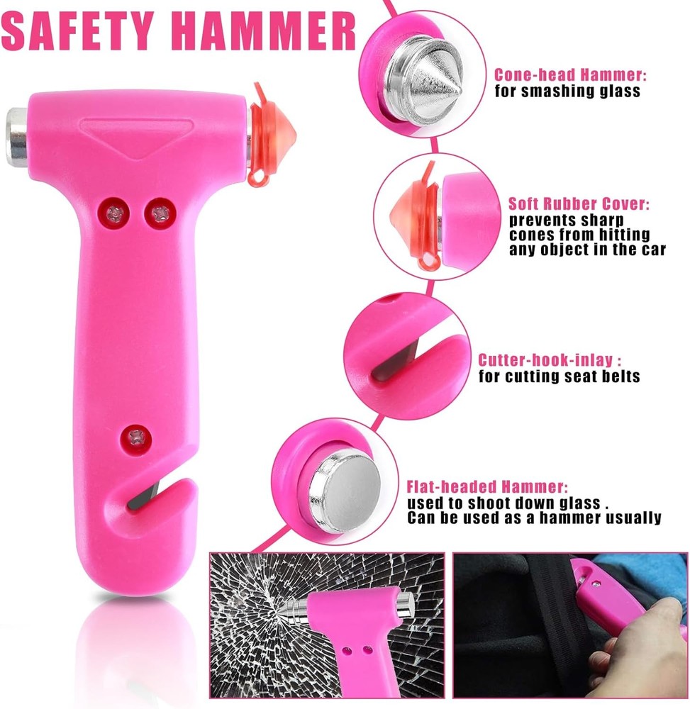 Pink Roadside Emergency Car Kit