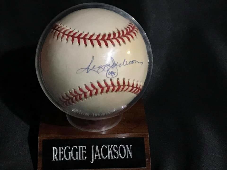 Reggie Jackson Autographed baseball
