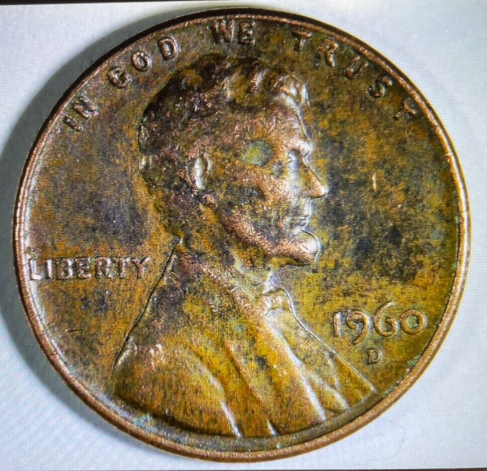 1960 D lincoln cent "ERROR"