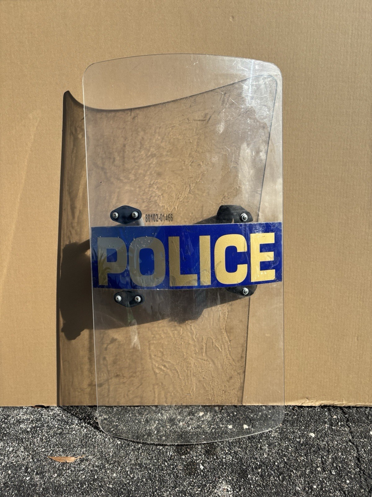 Police Riot Shield - Authentic Police Shield With Handle - Man Cave - Role Play