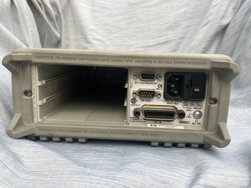Agilent 34970A Data Acq / Data Logger Switch Unit Digital Display for parts only