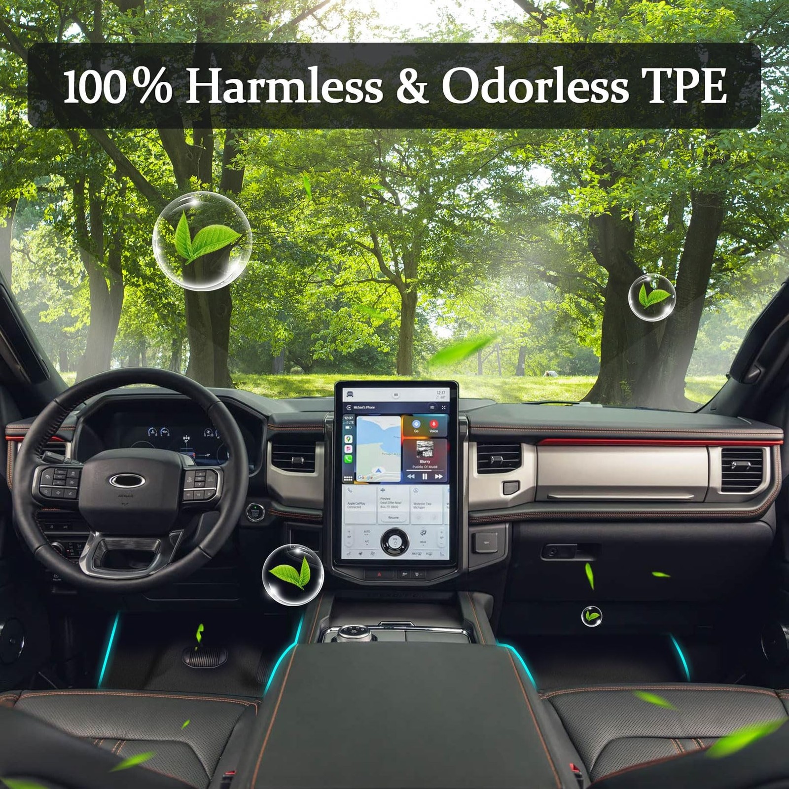 Floor Mats & Cargo Liner for 2018-2024 Ford Expedition MAX (Only Fit 7 Seats)...