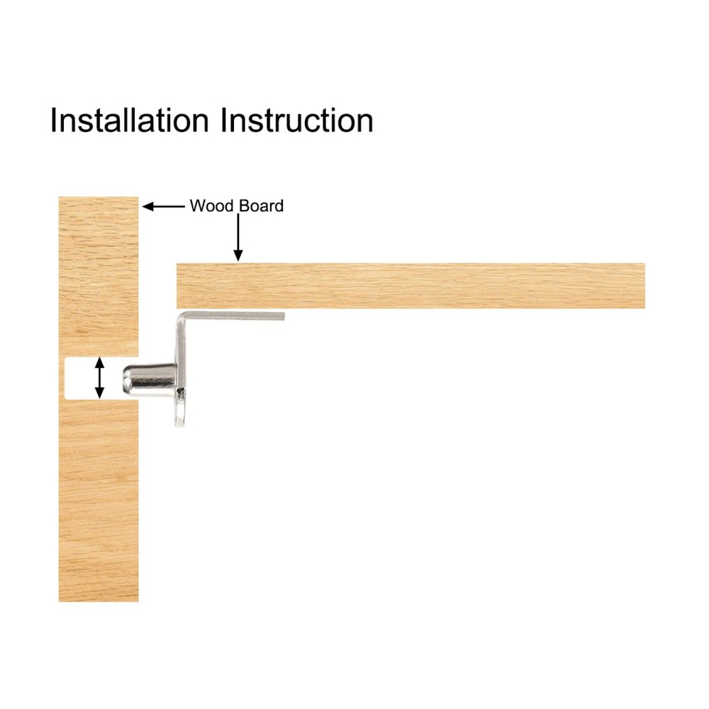 Shelf support pin, 6mm L support, wardrobe wardrobe bracket bronze 20pcs