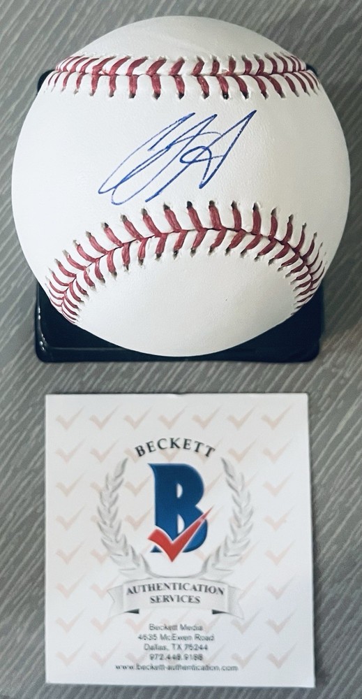 CJ ABRAMS LICENSED BECKETT AUTHENTICATED SIGNED MINT MANFRED MLB BASEBALL