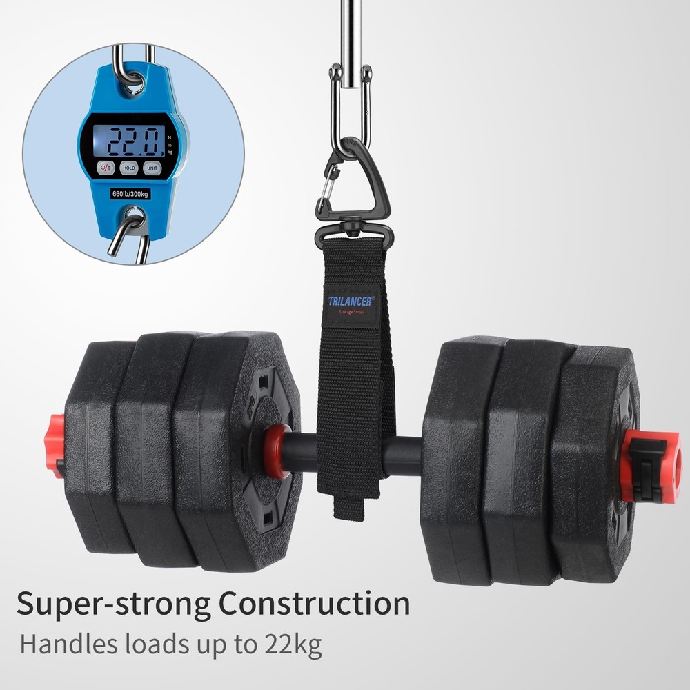 Heavy Duty Hook Loop Cable Straps 10-Pack - Wire Hose Organizer