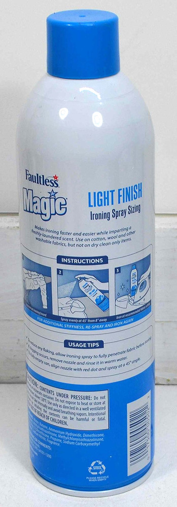 Faultless Magic Light Finish Ironing Spray Sizing 20 oz.