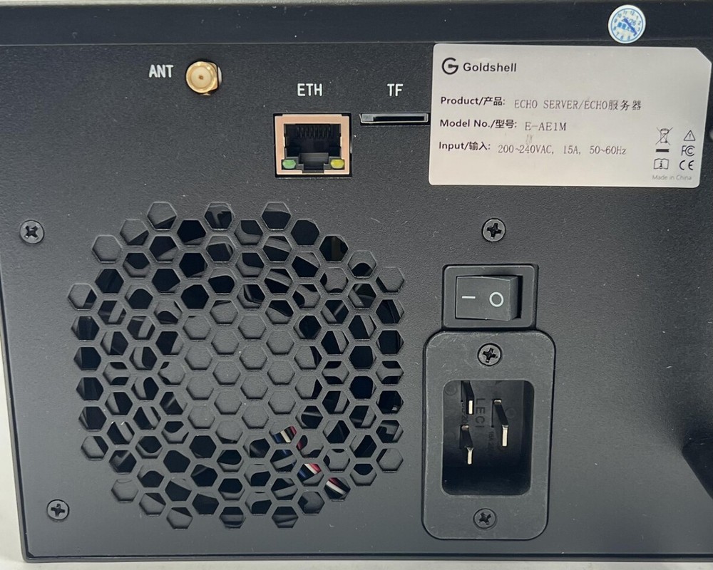 GOLDSHELL ECHO SERVER E-AE1M HIGH-EFFICIENCY 3U RACK-MOUNT ASIC MINER