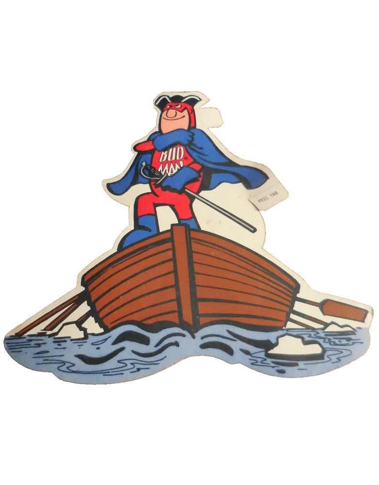 Bud Man vintage Decal, Pirate