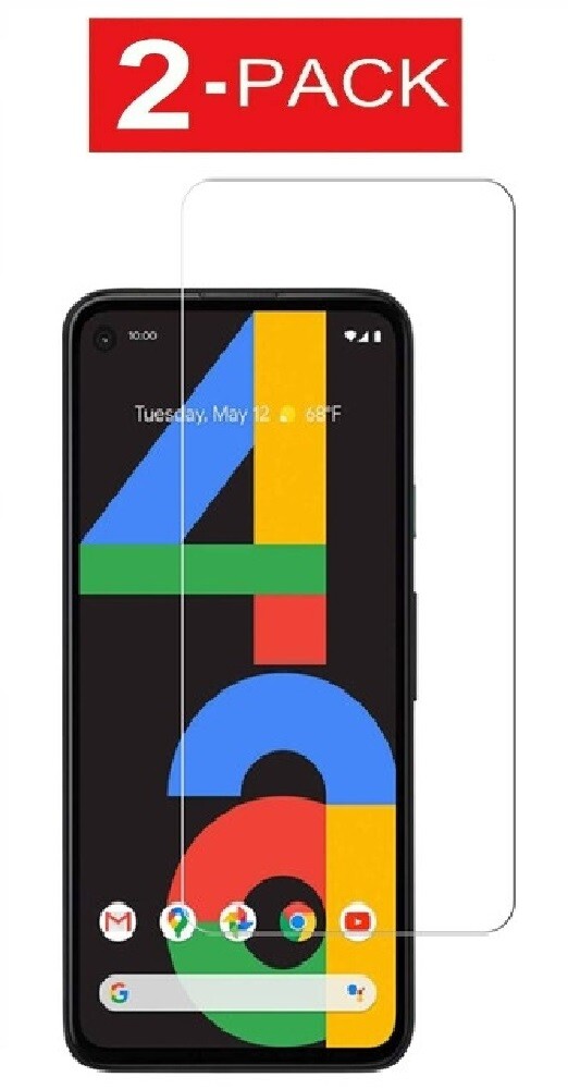2-Pack Tempered Glass Screen Protector for Google Pixel 4a/5/5a/6/6a/6 Pro/7