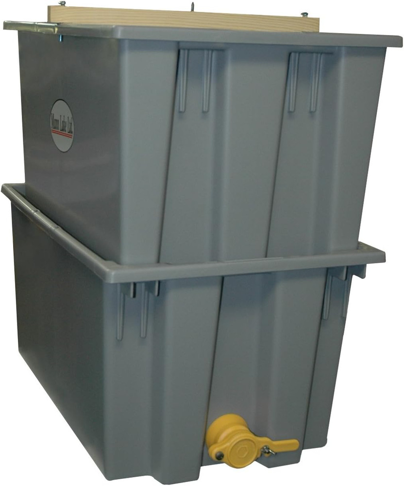, Plastic Uncapping Tank, Gray, Multi-Purpose Honey Extraction & Straining Solut