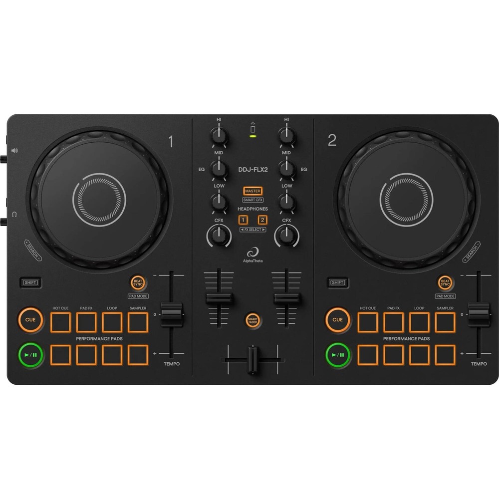 AlphaTheta DDJ-FLX2 DJ Controller SeratoDJ Lite DDJFLX2 Compact Portable